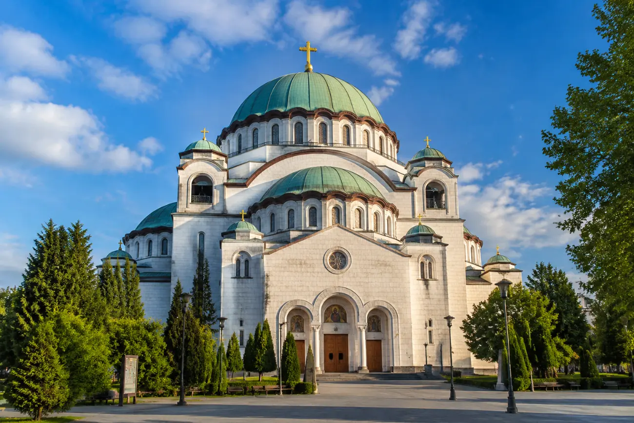 Vračar tepesindeki Hram Svetog Save (Aziz Sava Tapınağı)