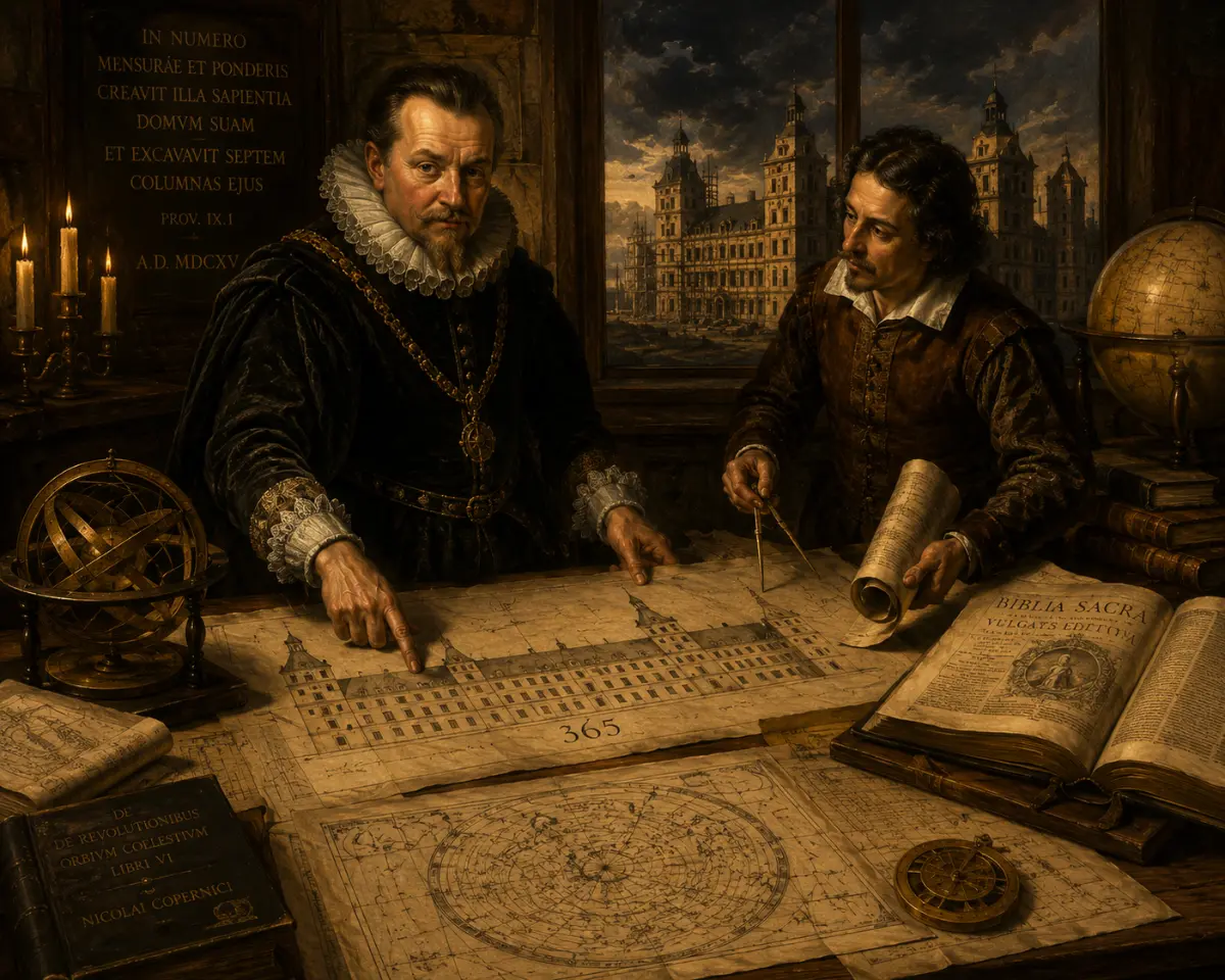 Hans Ulrich von Eggenberg 365 pencereli plan astronomik