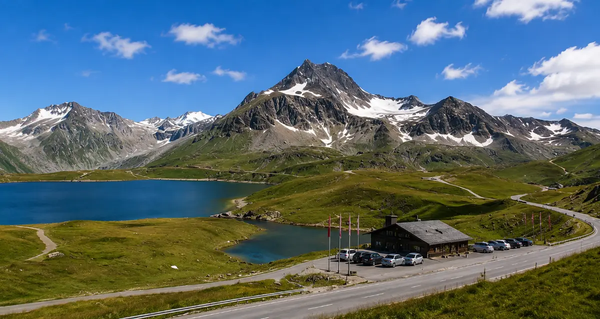Grossglockner Fuscher Törl alp gölü dağ evi