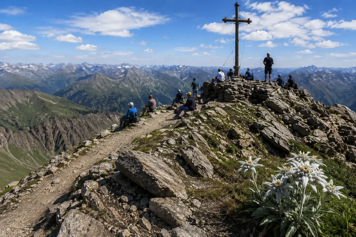 Grossglockner Edelweißspitze zirve haçı