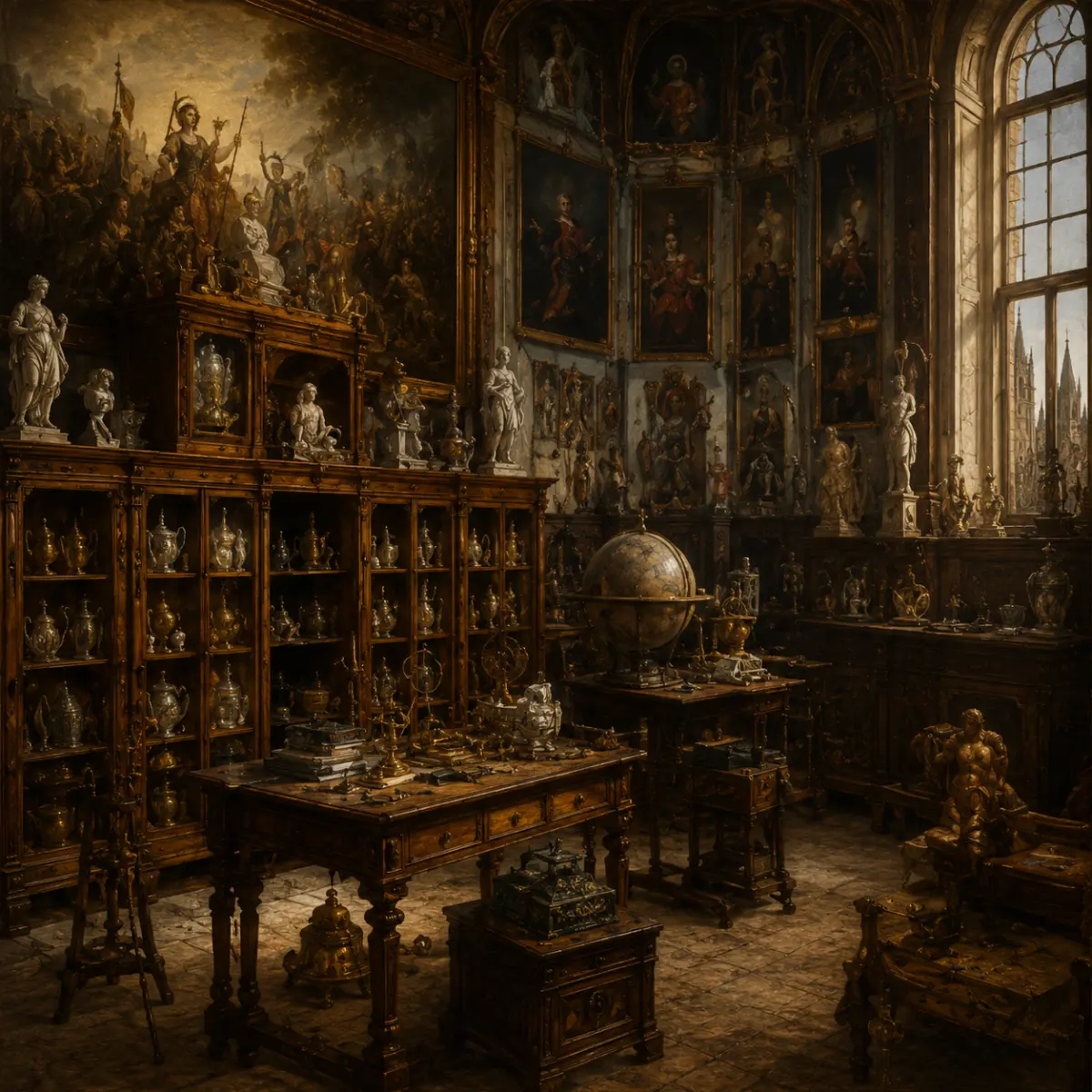 Habsburg Wunderkammer hazine odası koleksiyonu