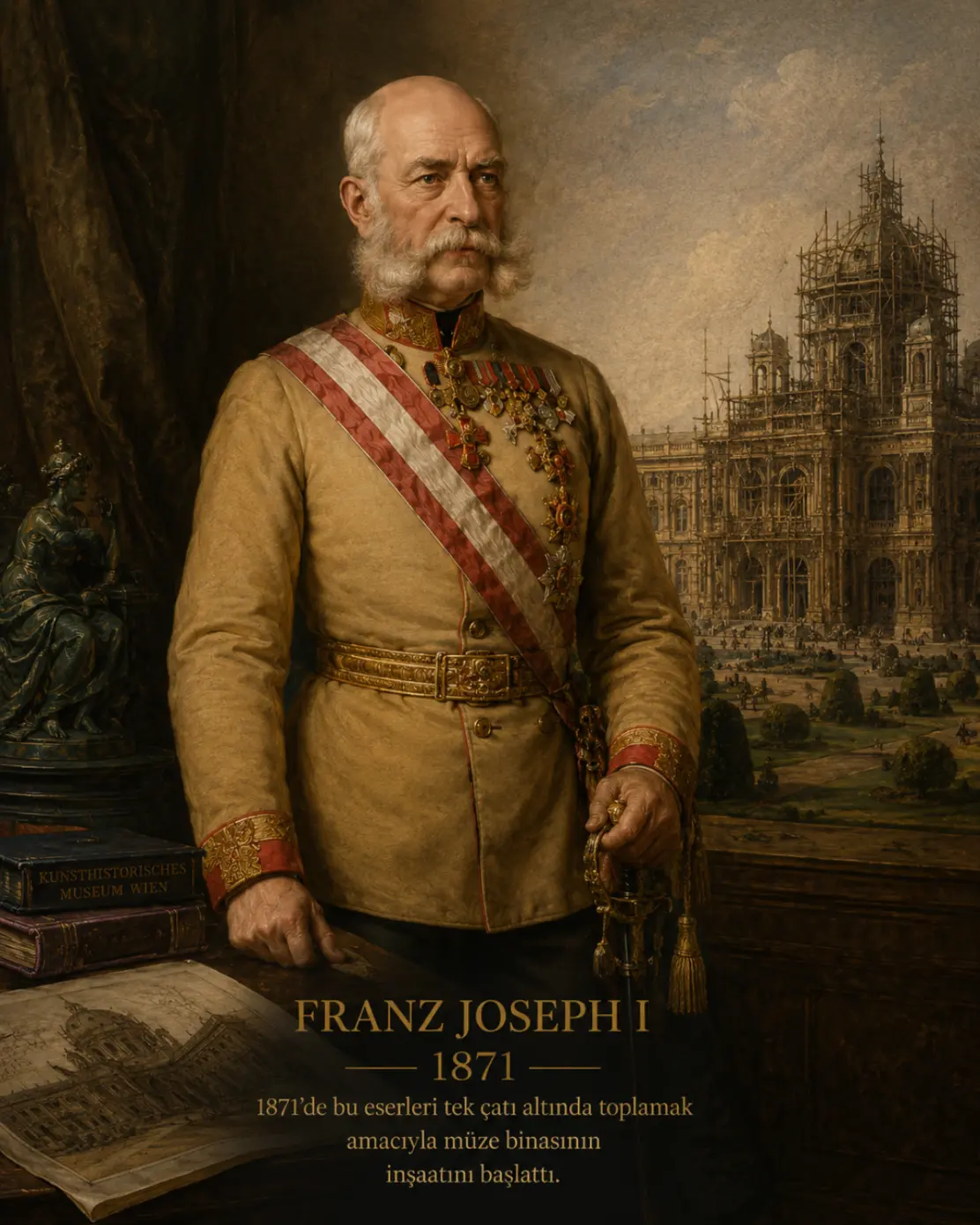 Franz Joseph I 1871 müze inşaatı