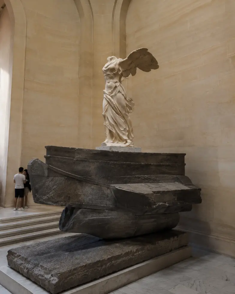 Samothrake'nin Kanatlı Zaferi heykeli, Louvre