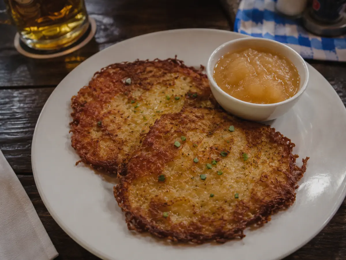 Reiberdatschi patates galeti elma sosu