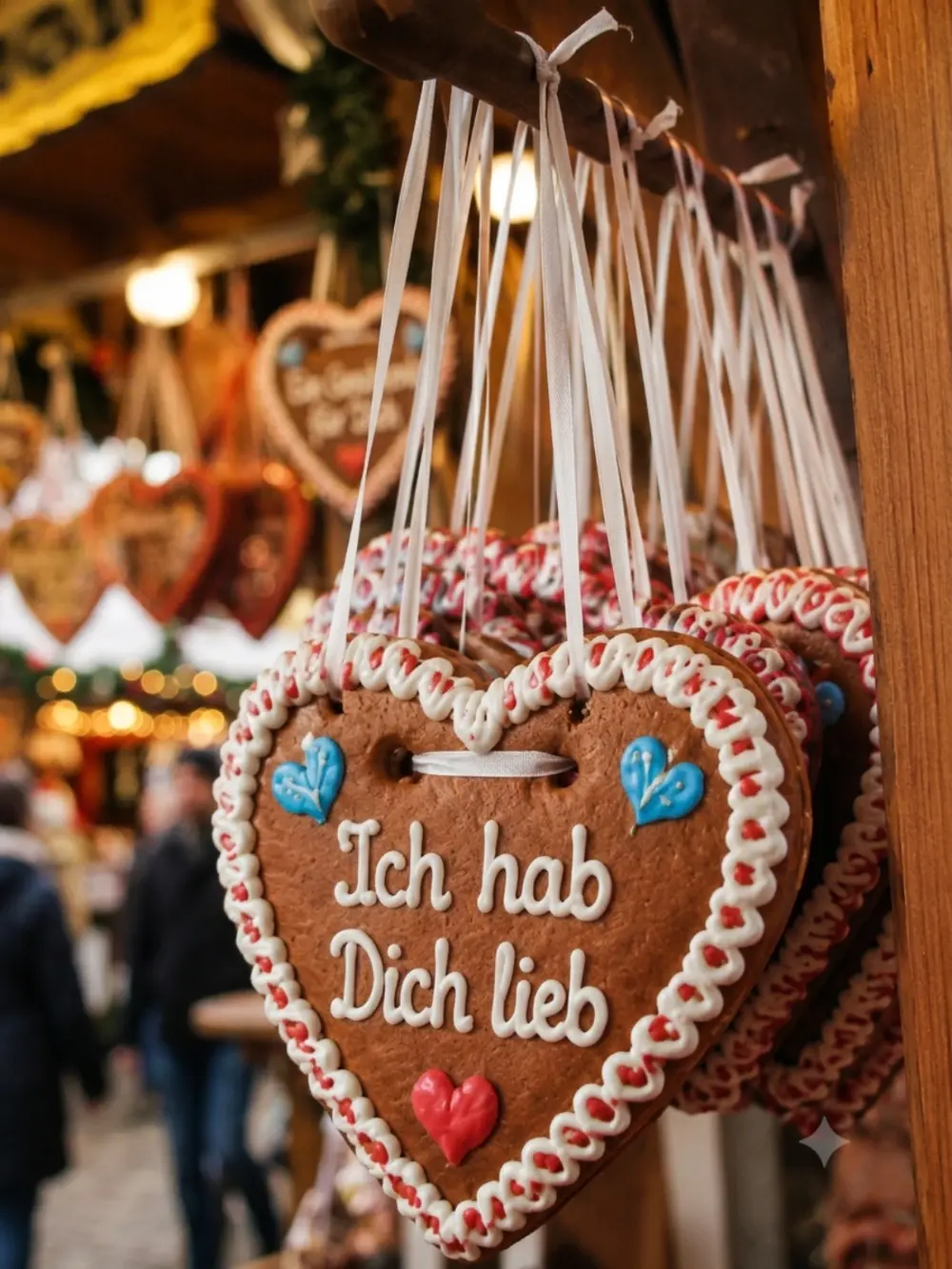 Lebkuchenherz zencefilli kalp kurabiye Ich hab Dich lieb