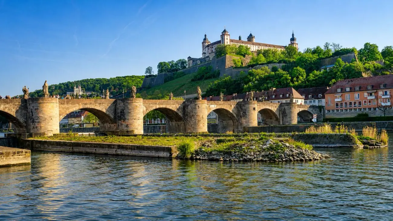 Alte Mainbrücke ve Marienberg Kalesi, Würzburg