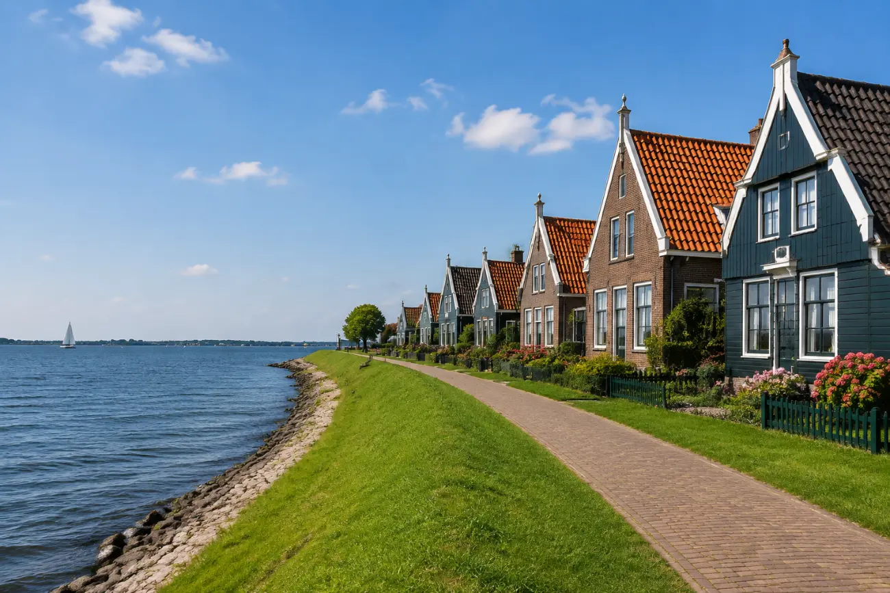 Marken göl kıyısı